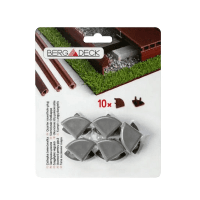 Zaślepka ćwierćwałka WPC Antracyt 10szt BDZC01, Salag