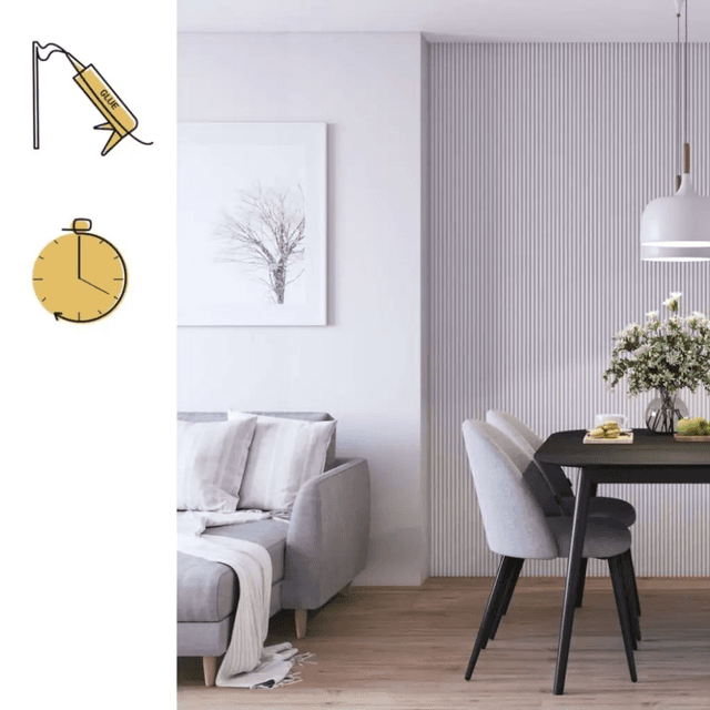 Panel lamelowy Soft White S 148, 6075089, Vilo