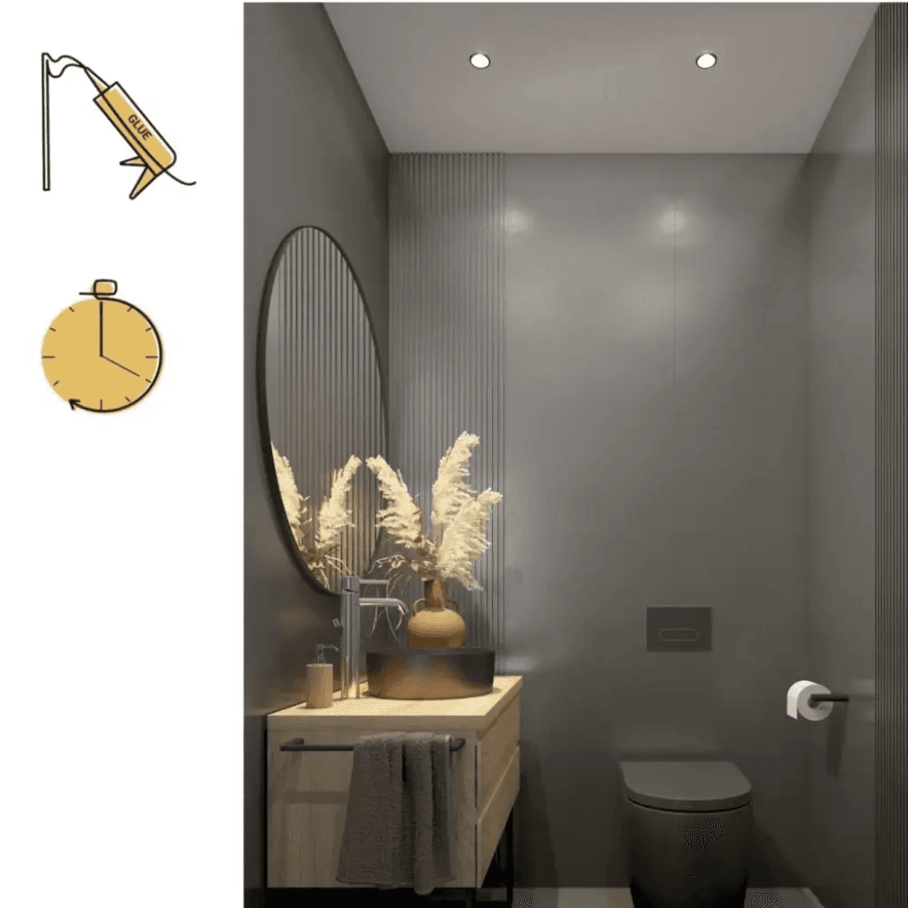 Panel lamelowy Brushed Steel S 148, 6073766, Vilo