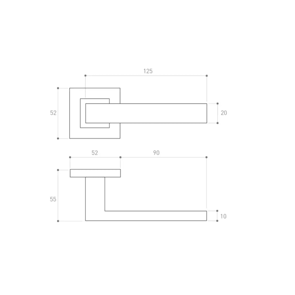 KLAMKA TOPAZ STK, METAL-BUD