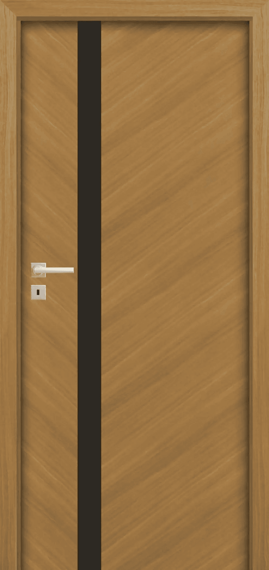 Drzwi Espina W01 czarna szyba, POL-SKONE