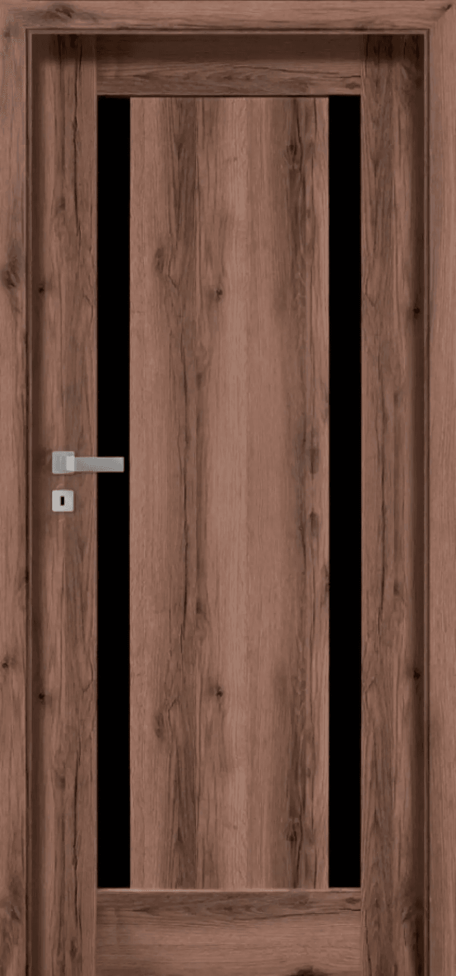 Drzwi Mona W02S2 z czarną szybą, POL-SKONE