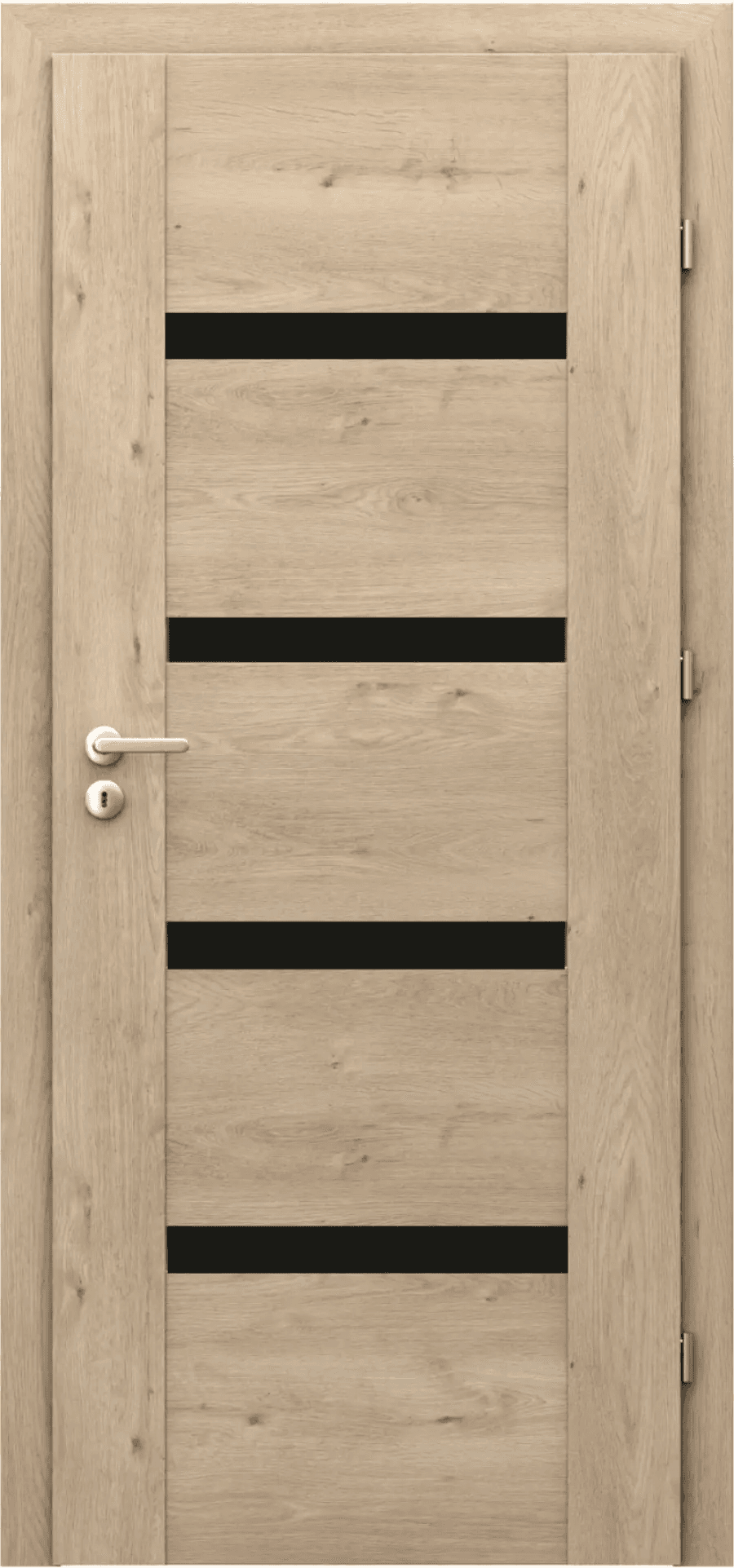 Drzwi Porta INSPIRE model C.4 z czarną szybą, PORTA