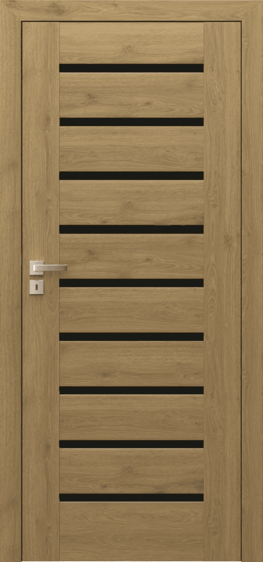 Drzwi Porta KONCEPT model A.9 z czarną szybą, PORTA