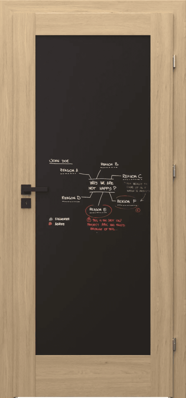 Drzwi Porta VERTE HOME model E.0 tablica, PORTA