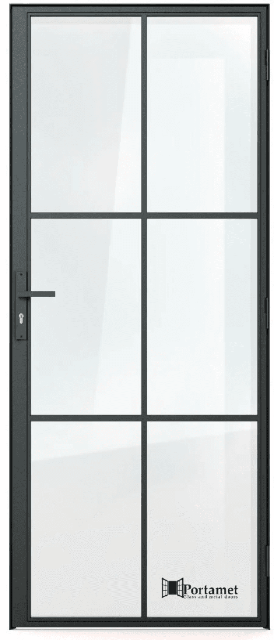 Drzwi Szklane MALMO z klamką, Portamet