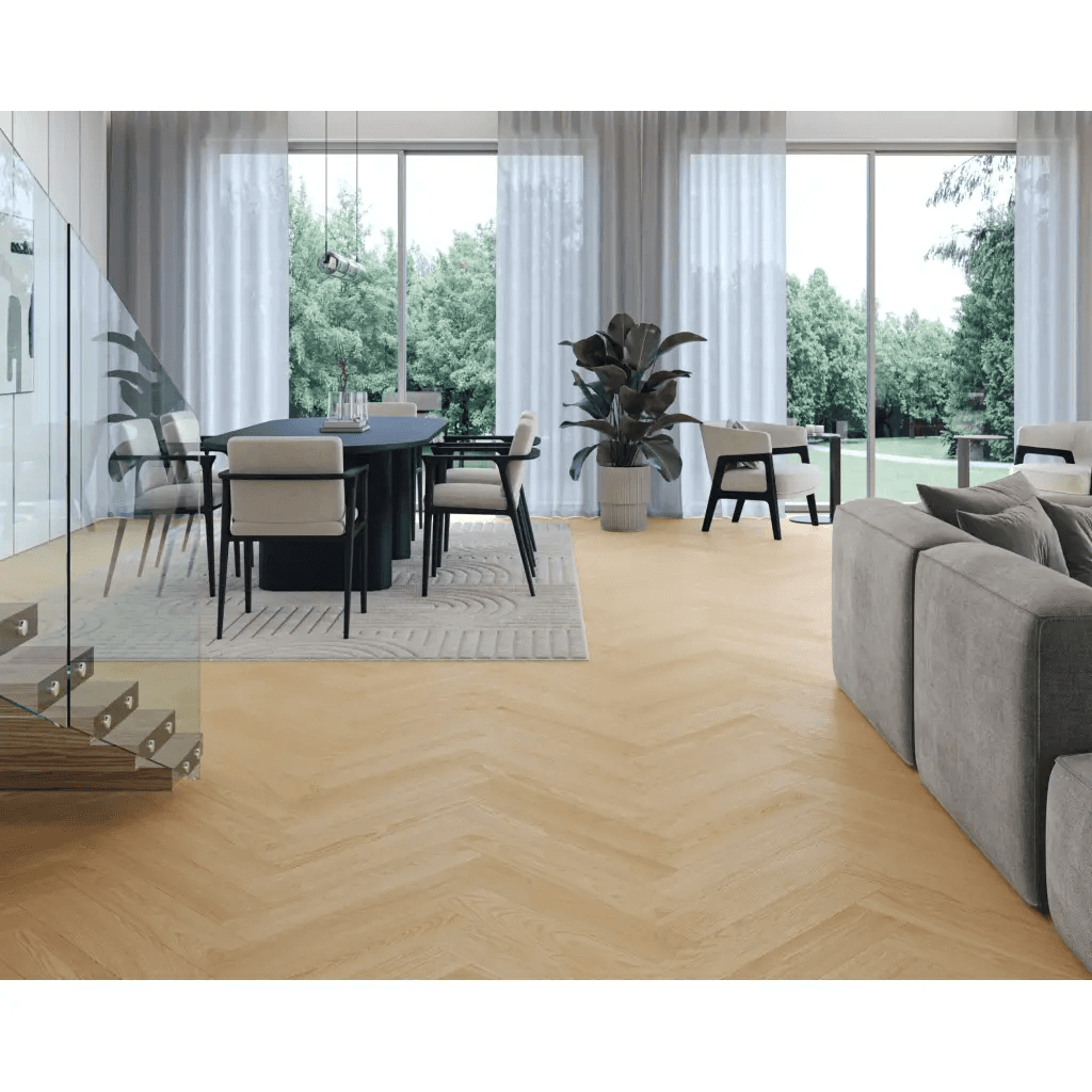 Panele winylowe SPC Jodełka Dąb Kremowy DP5000035 Klasa 34 5 mm, SW4HMX-FHLA1-DP5XXX-ECREA, Barlinek