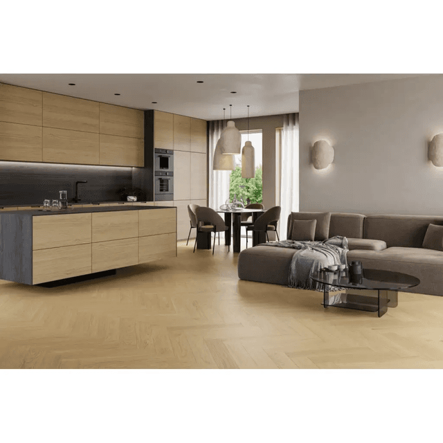 Panele winylowe SPC Jodełka Dąb Kremowy DP5000035 Klasa 34 5 mm, SW4HMX-FHLA1-DP5XXX-ECREA, Barlinek