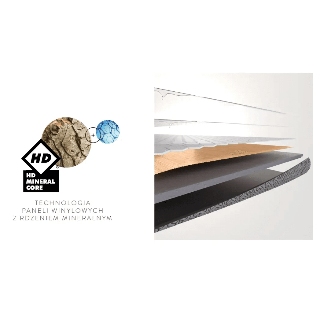 Panele winylowe z podkładem SPC Dąb ciemny 41471E Klasa 33 5.3 mm, 5905167866122, 4EVERclic