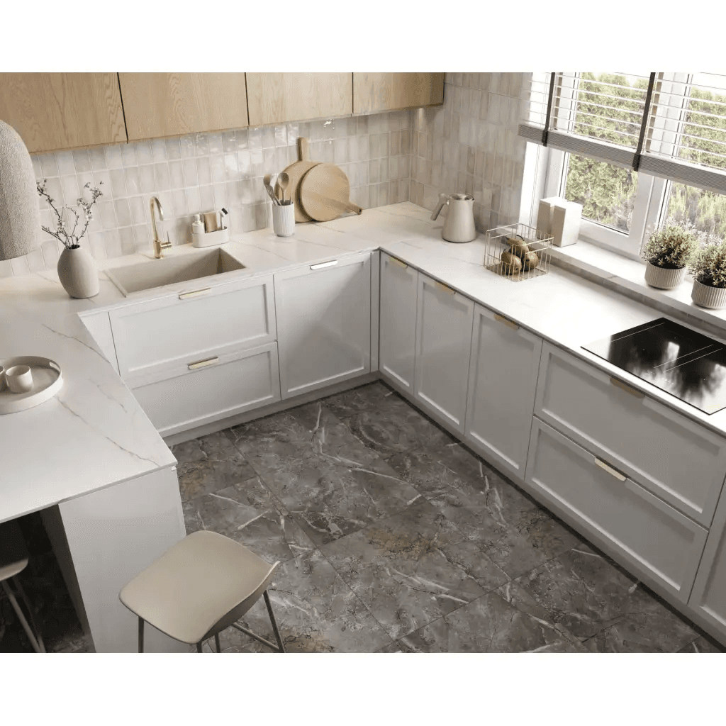 Panele winylowe SPC Marble Skin 60x60 Marmur Beżowy Kamień Matowy 6067237 Klasa 33 5 mm, Vilo