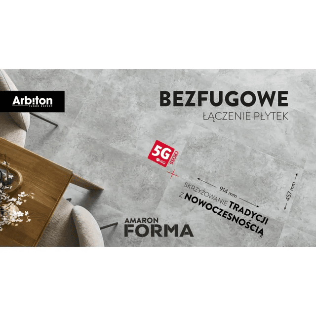 Panele winylowe SPC Amadora Graphite CAF 258 Klasa 33 5 mm, 5905167876756, Arbiton