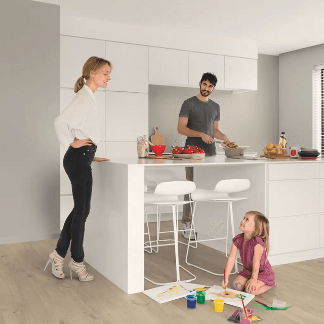 Panele winylowe SPC LVT z podkładem Dąb Bawełniany Beż Klasa 33 6 mm, AVMPU40103, Quick-Step Unilin