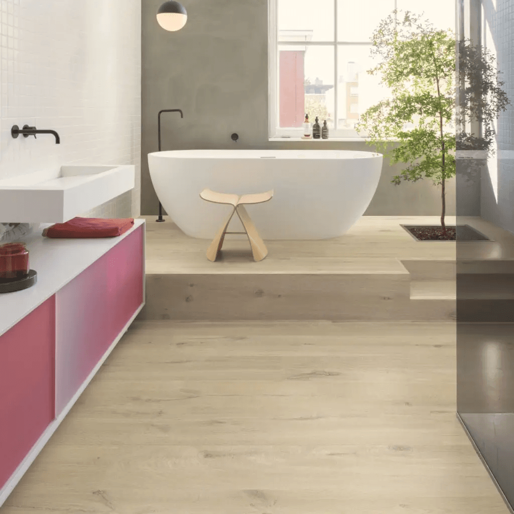 Panele winylowe SPC LVT z podkładem Dąb Bawełniany Beż Klasa 33 6 mm, AVMPU40103, Quick-Step Unilin
