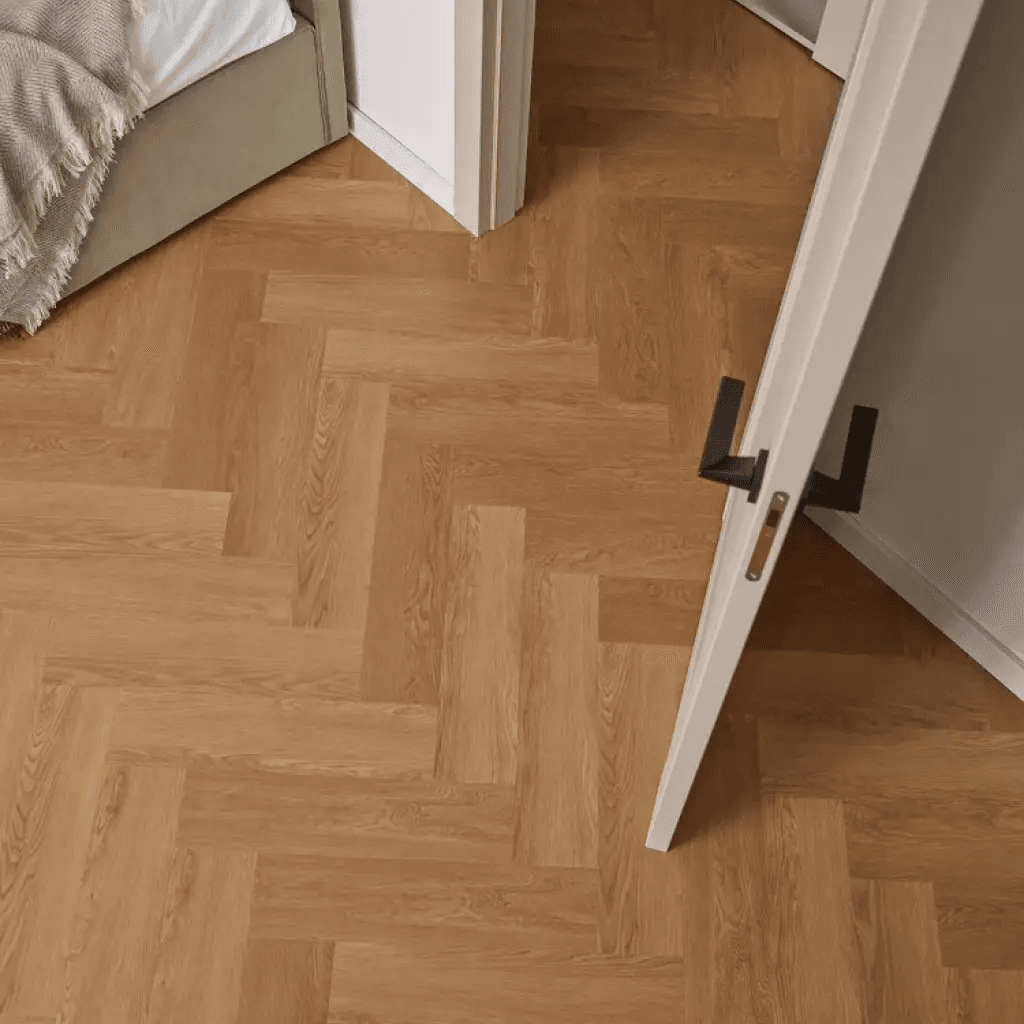 Panele winylowe SPC z podkładem Jodełka Dąb Montana Klasa 33 6 mm, 6067557, VOX