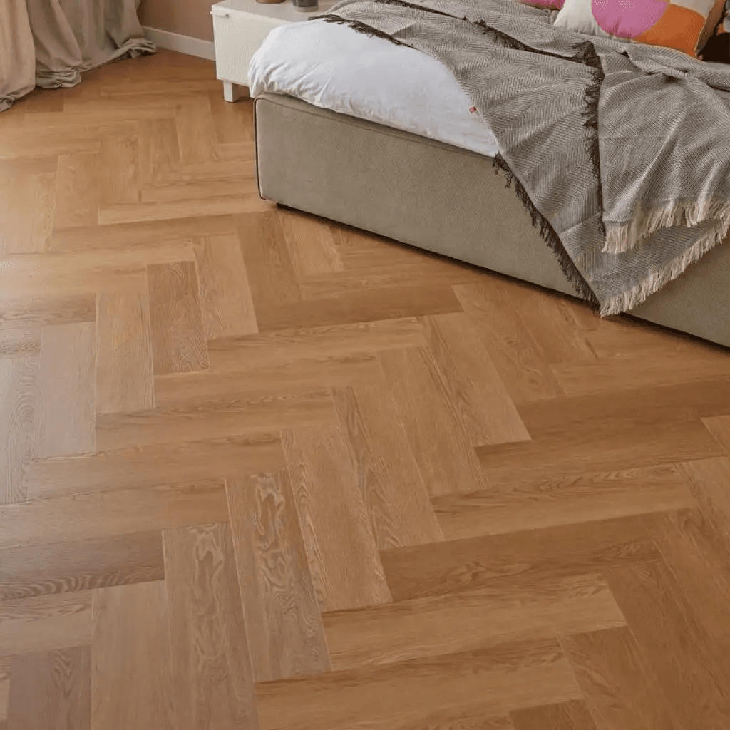 Panele winylowe SPC z podkładem Jodełka Dąb Montana Klasa 33 6 mm, 6067557, VOX