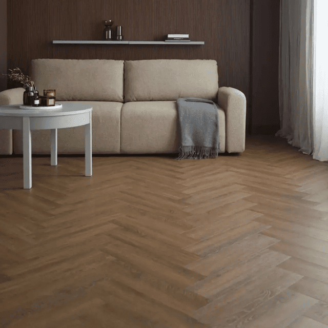 Panele winylowe SPC z podkładem Jodełka Dąb Nevada Klasa 33 6 mm, 6067555, VOX