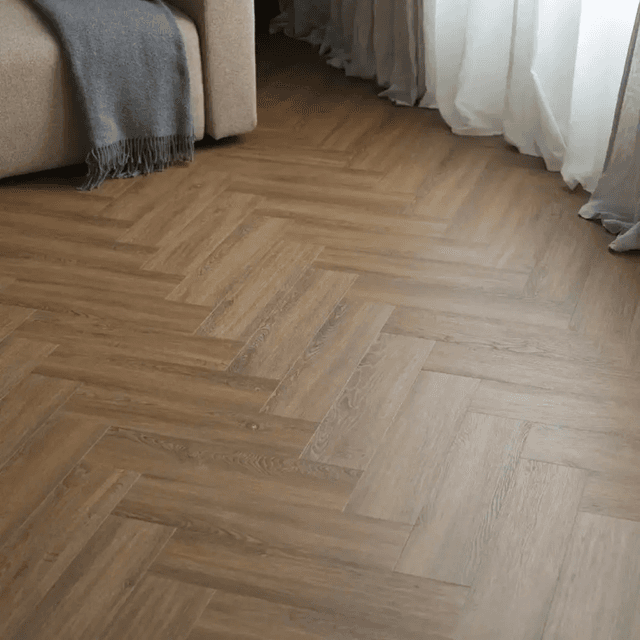 Panele winylowe SPC z podkładem Jodełka Dąb Nevada Klasa 33 6 mm, 6067555, VOX