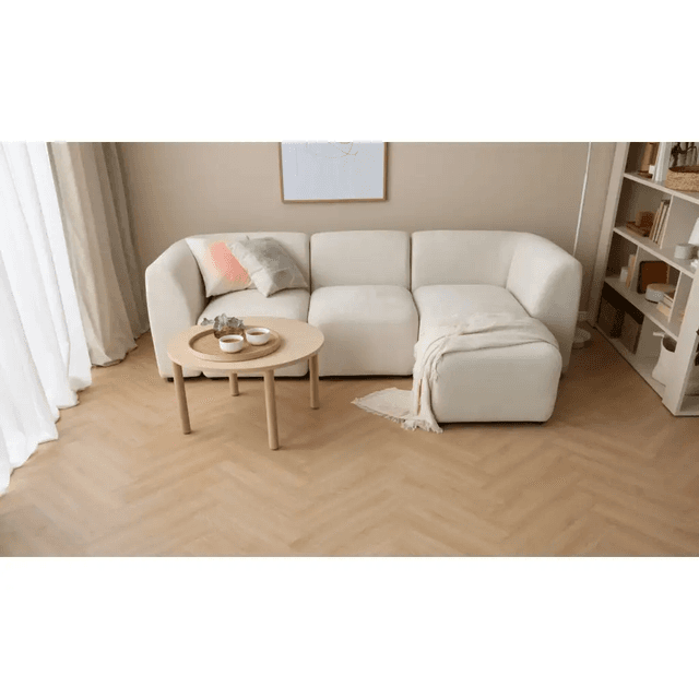 Panele winylowe SPC z podkładem Jodełka Dąb Kansas Klasa 33 6 mm, 6067553, VOX