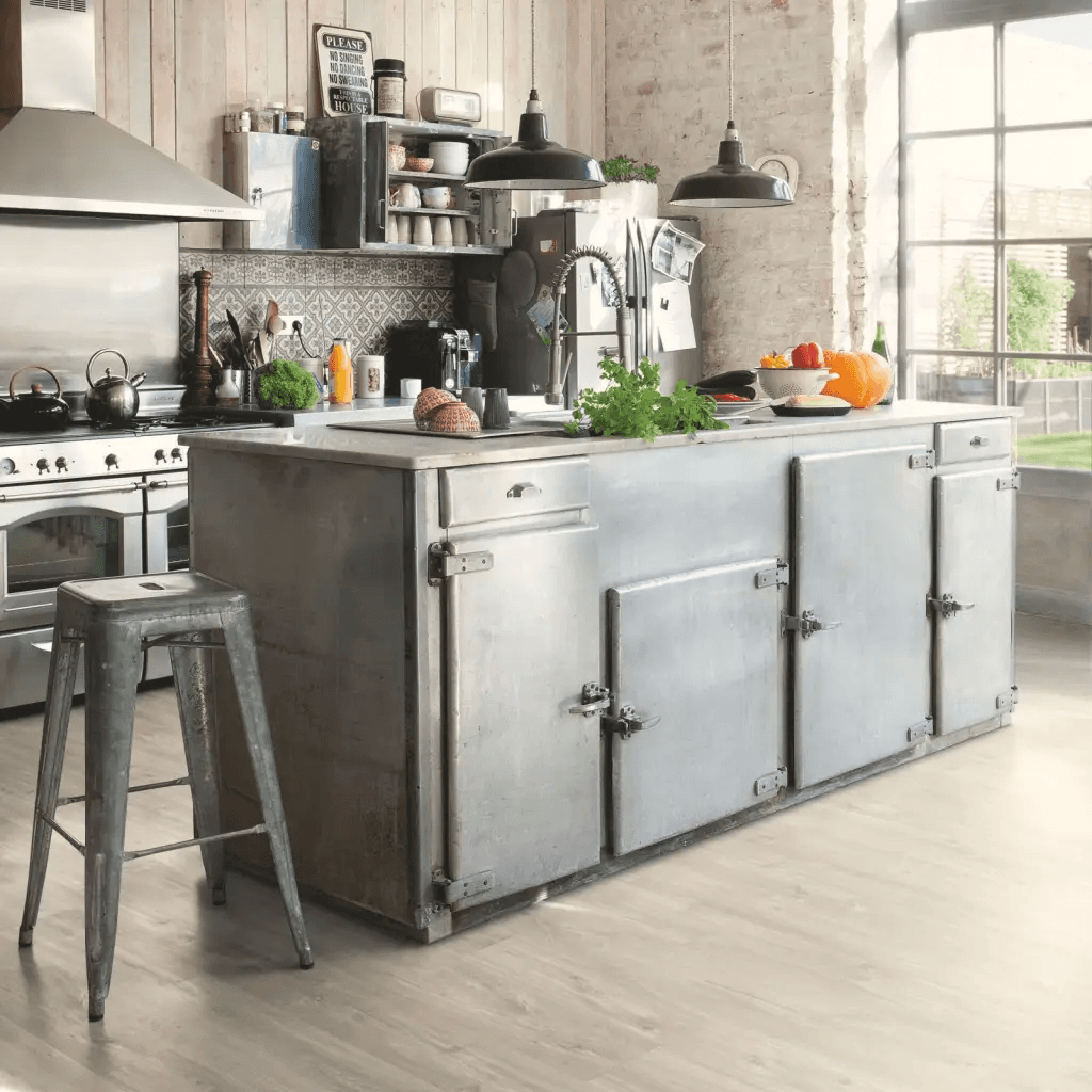 Panele Winylowe SPC LVT Dąb Canyon szary ze śladami cięcia piłą AVSPU40030 Klasa 33 5 mm, Quick-Step Unilin