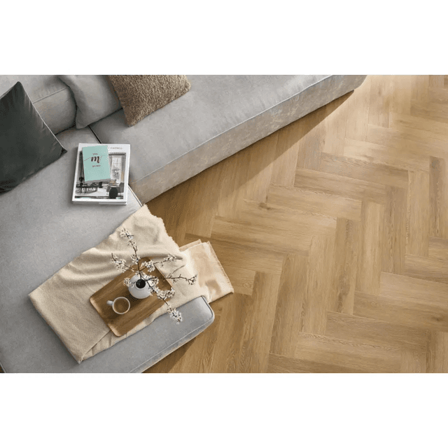 Panele winylowe SPC LVT Jodełka Dąb Burbon CAS 208 5 mm, 5905167857113, Arbiton