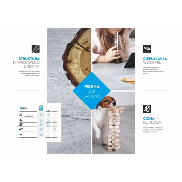 Panele Winylowe SPC LVT Dąb Jersey CBC 41102 Klasa 32 4 mm, Afirmax