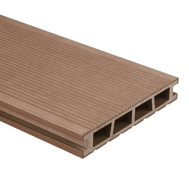 Deska tarasowa dwustronna BERGDECK B150 Szczotkowana Kasztan 2,4m 25 mm, BD1004, Bergdeck