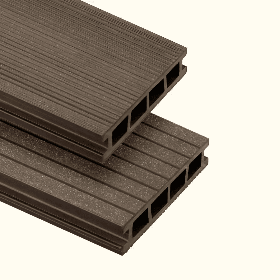 Deska tarasowa dwustronna BERGDECK B150 szczotkowana Orzech 2,4m 25 mm, BD1003, Bergdeck