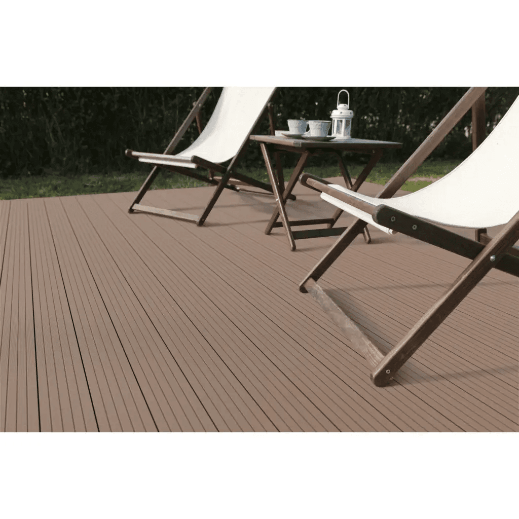 Deska tarasowa dwustronna BERGDECK B150 szczotkowana Orzech 2,4m 25 mm, BD1003, Bergdeck