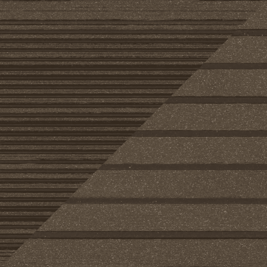 Deska tarasowa dwustronna BERGDECK B150 szczotkowana Orzech 2,4m 25 mm, BD1003, Bergdeck