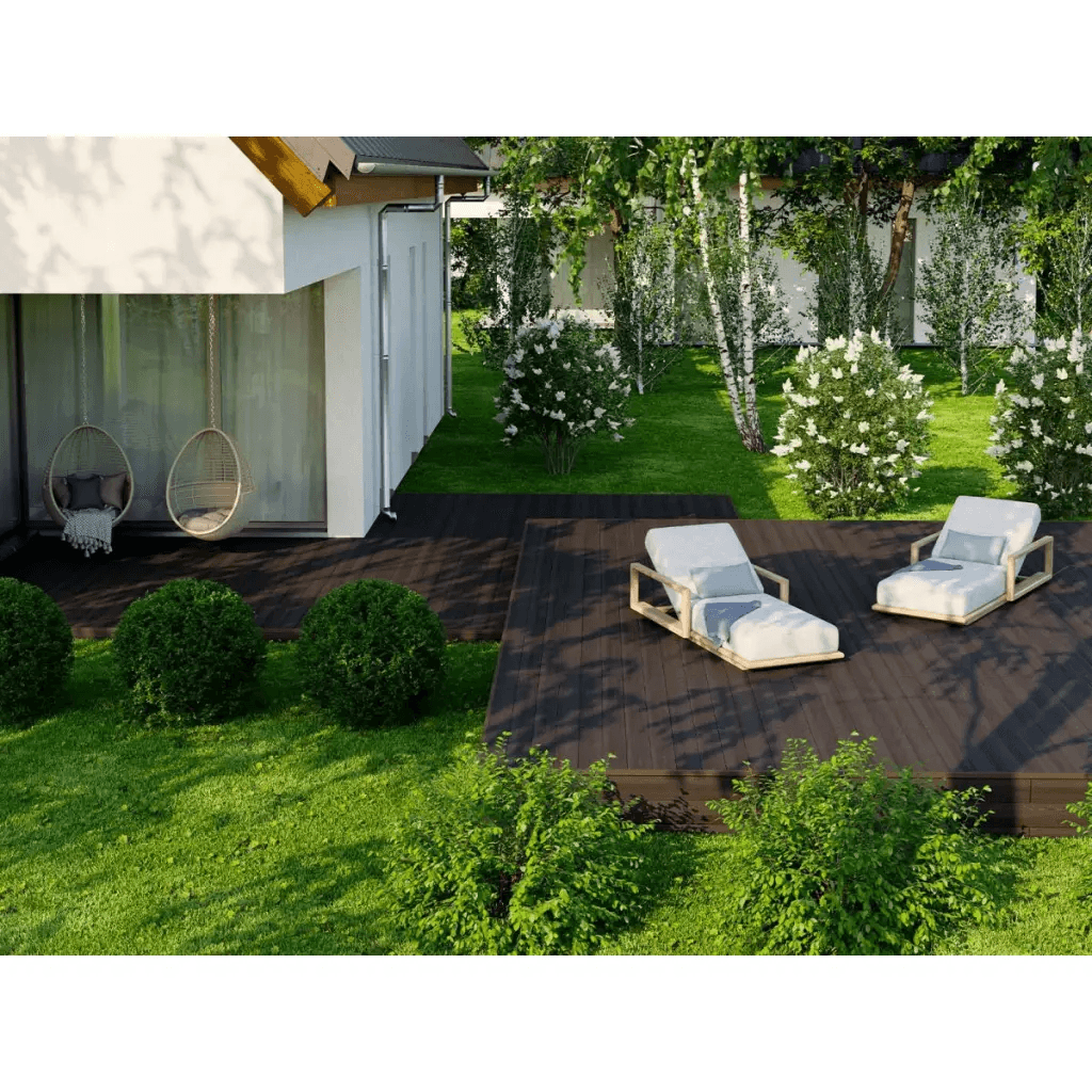 Deska tarasowa dwustronna BERGDECK S140 Heban 2,2m 25 mm, BB1105, Bergdeck