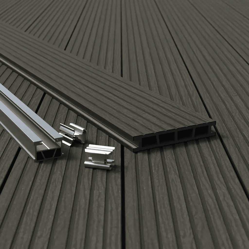 Deska tarasowa Wood szczotkowana Grafit 2,4m 25 mm, BW0002, Bergdeck