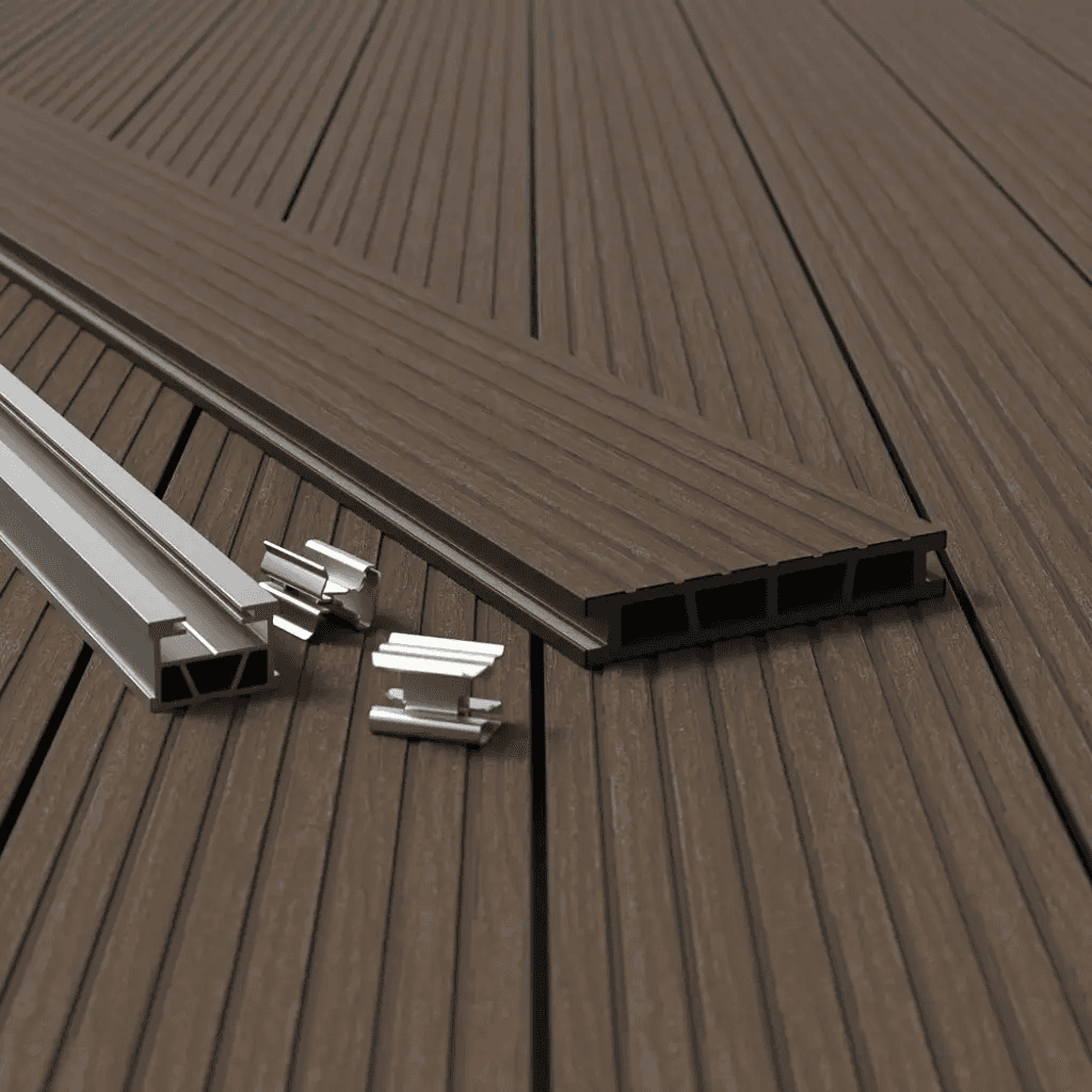 Deska tarasowa Wood szczotkowana Orzech 2,4m 25 mm, BW0003, Bergdeck