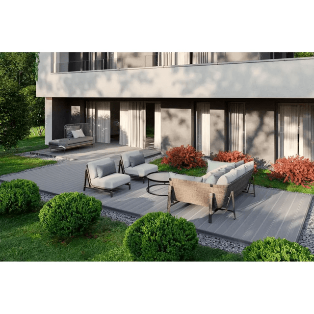 Deska tarasowa dwustronna BERGDECK Pure Antracyt 2,4m 25 mm, BP1001, Bergdeck