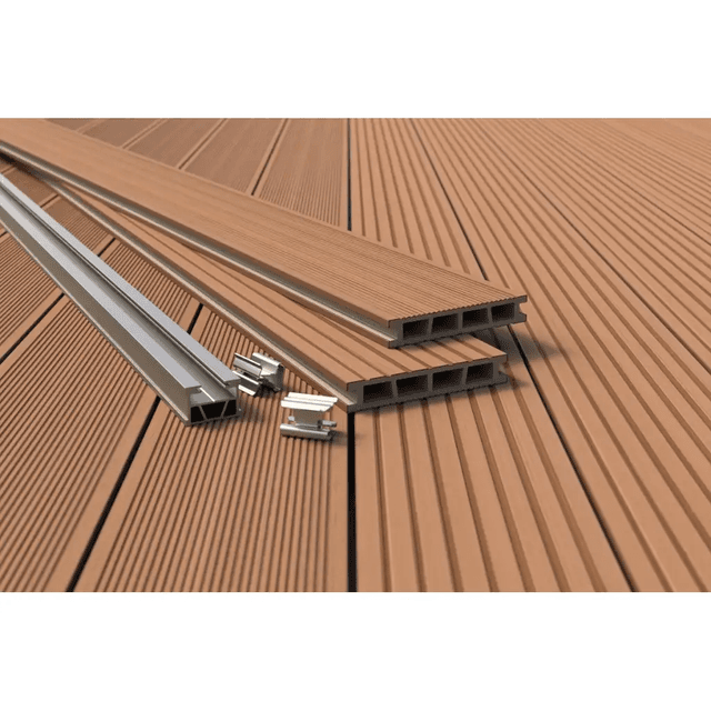 Deska tarasowa dwustronna BERGDECK Pure Kasztan 2,4m 25 mm, BP1004, Bergdeck