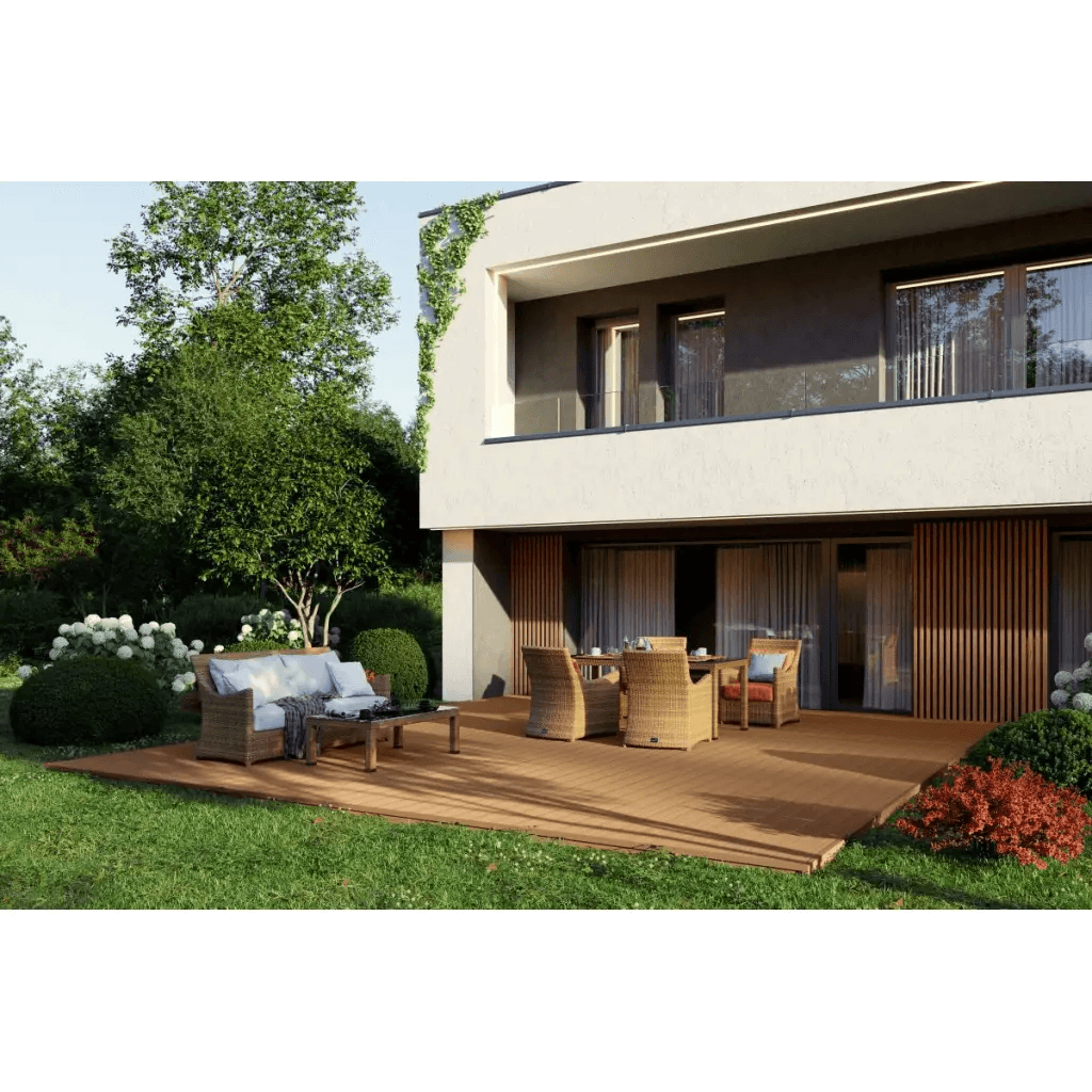 Deska tarasowa dwustronna BERGDECK Pure Teak 2,4m 25 mm, BP1007, Bergdeck