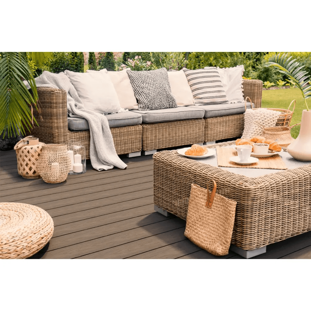 Deska tarasowa dwustronna BERGDECK W138 Teak/Orzech 2,9m 23 mm, BB0021, Bergdeck