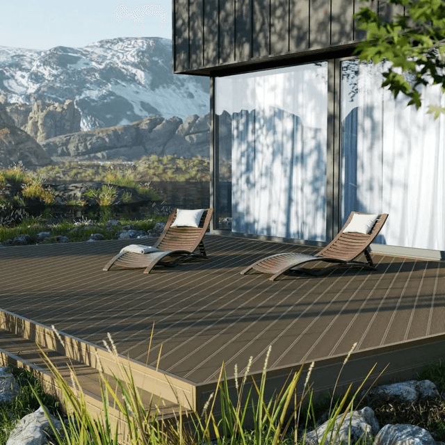 Deska tarasowa dwustronna Skandynawia Ek 3,0m 25 mm, BS7A04, Bergdeck