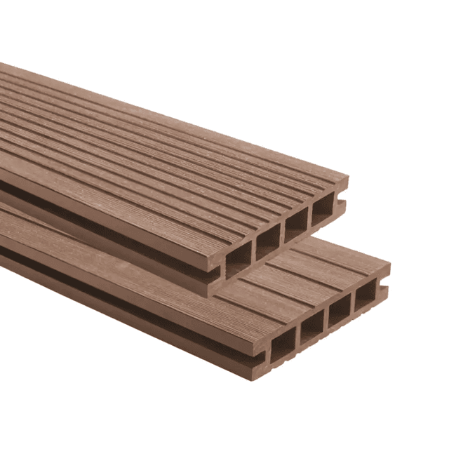 Deska balkonowa tarasowa dwustronna Eco Mini B110 szczotkowana Kasztan 2m 20 mm, NT1092, Salag