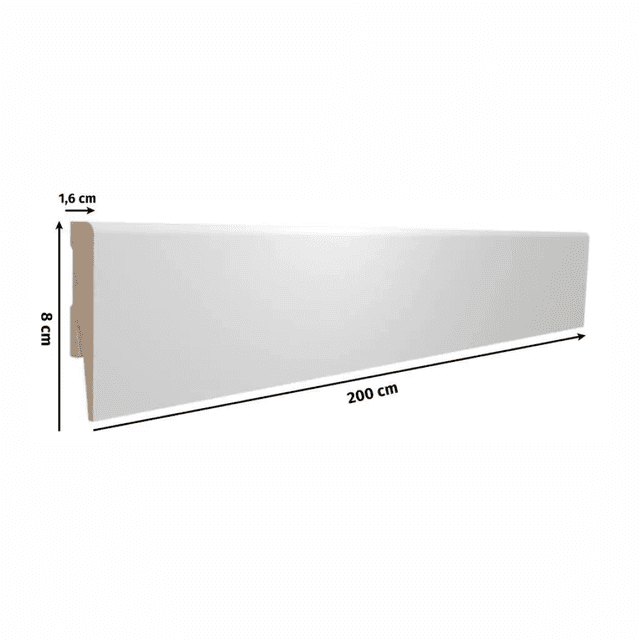 Listwa przypodłogowa Invado Biała P129, 100129392, Invado