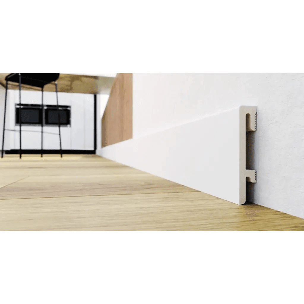 Listwa przypodłogowa PS Bravo 80 mm Biała 201, BR81U1, Salag