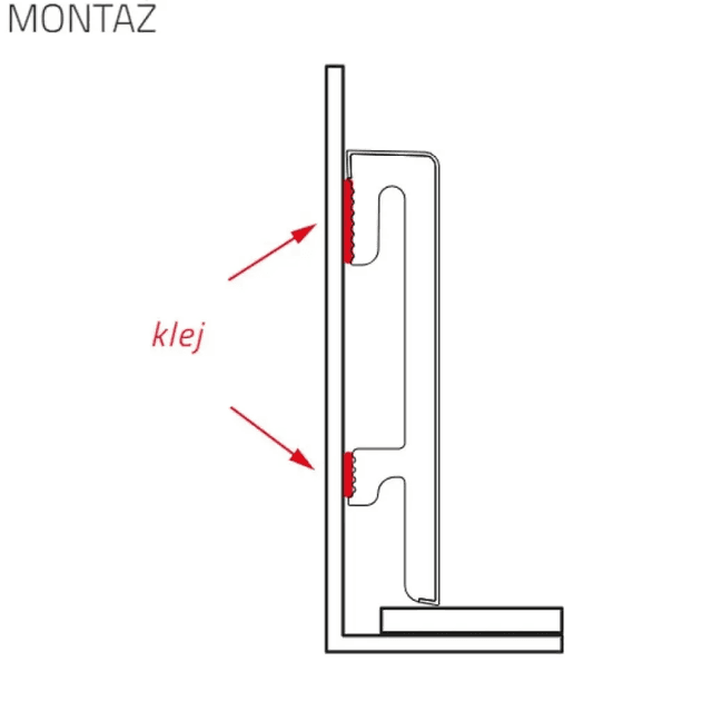 Listwa przypodłogowa Bravo 80 mm Kaszmir 2,4m, BR81F4, Salag
