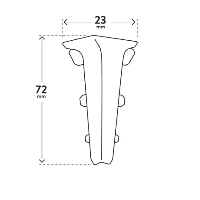 INDO NAROŻNIK WEWNĘTRZNY 112 Dąb Bradford , 5905167838426, Arbiton