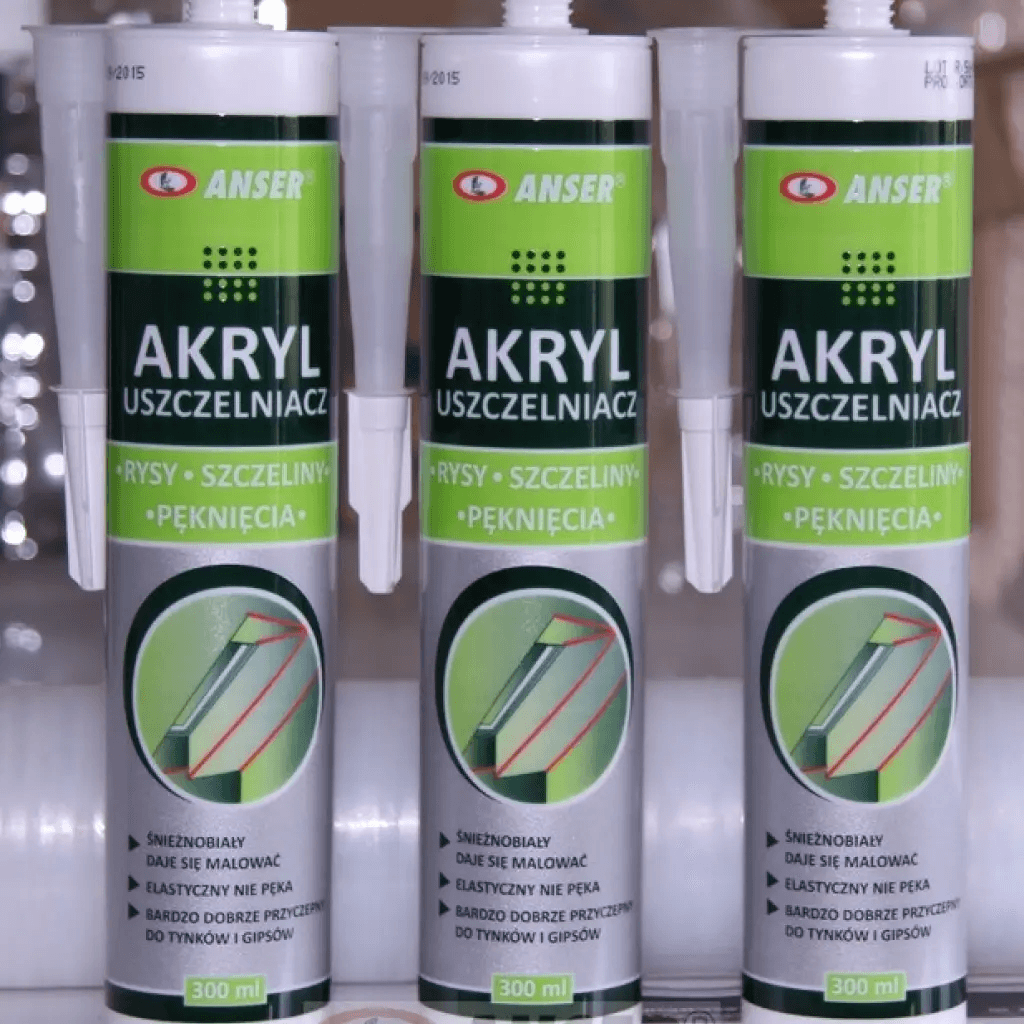 Uszczelniacz Akryl do listew Anser Biały 300 ml, T-79-17-0, Anser