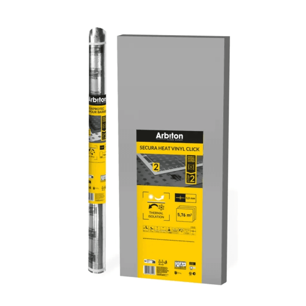 Podkład do ogrzewania folią grzewczą Secura HEAT VIinyl Click XPS, 5905167875216, Arbiton