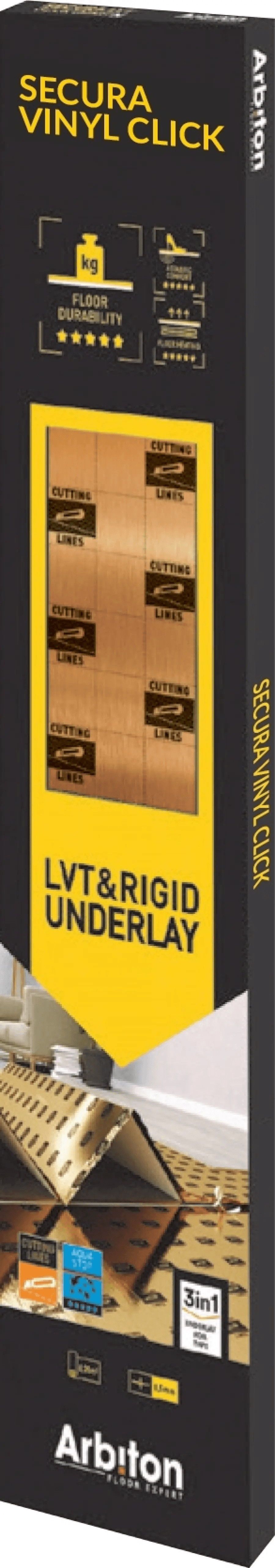 Tani podkład Secura LVT Click Smart, 5905167816936, Arbiton