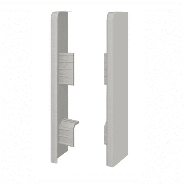 Zaślepki do listew Plastikowe Espumo ESP203 Szare Komplet Lewa+Prawa, 203 ESP203, VOX