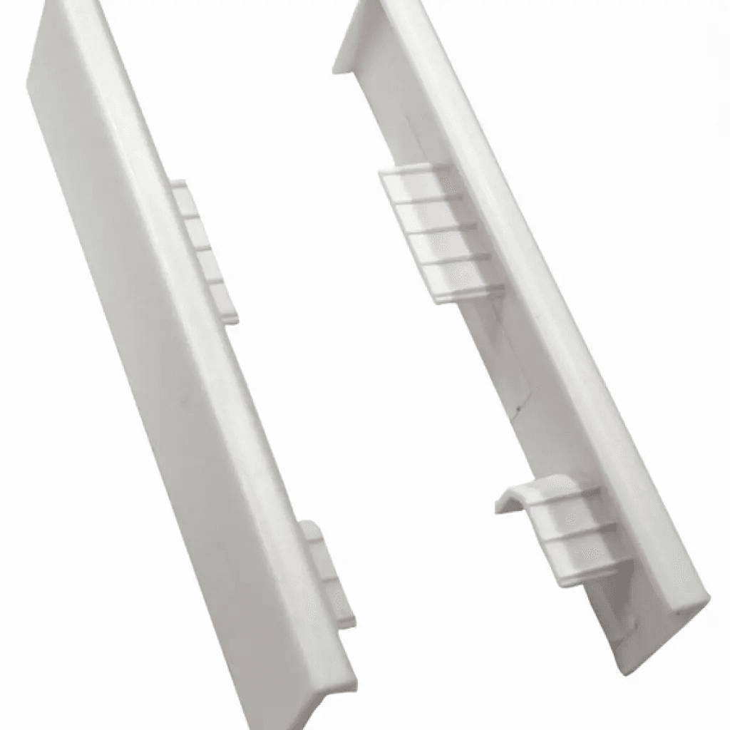 Zaślepki do listew Plastikowe Espumo ESP201 Białe Komplet Lewa+Prawa, VOX