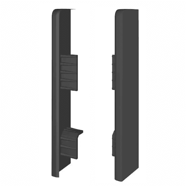 Zaślepki do listew Plastikowe Espumo ESP205 Antracyt Komplet Lewa+Prawa, 205 ESP205, VOX