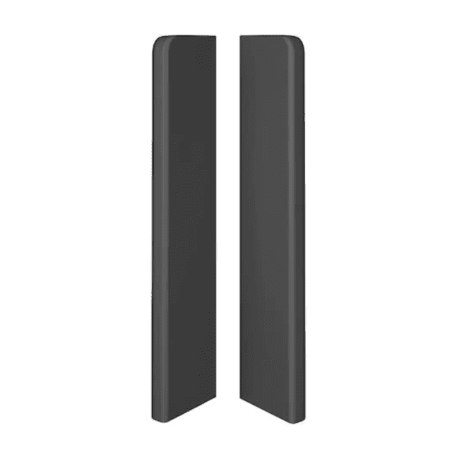 Zaślepki do listew Plastikowe Espumo ESP205 Antracyt Komplet Lewa+Prawa, 205 ESP205, VOX