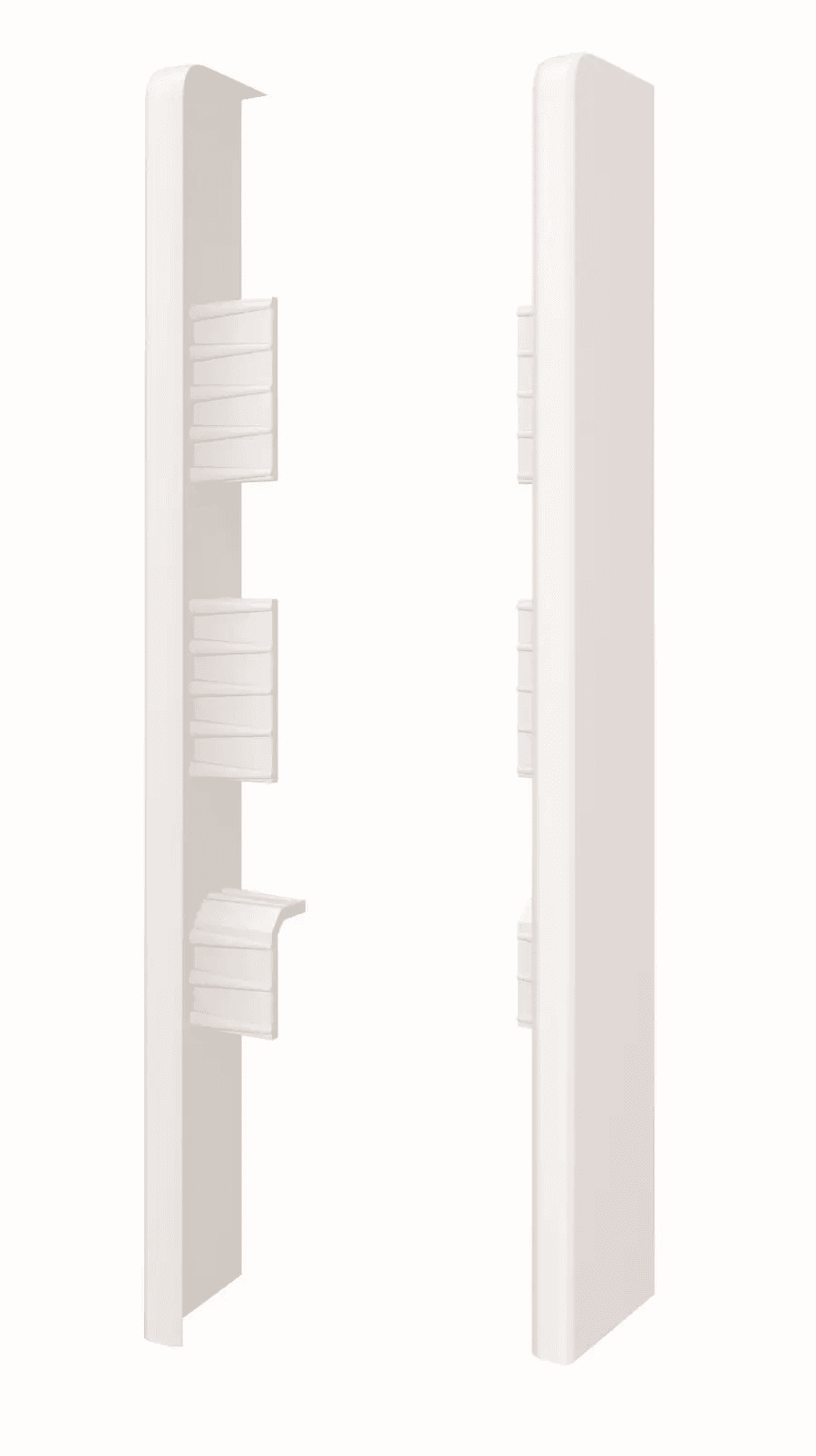 Zaślepki do listew Plastikowe Espumo ESP401 Białe Komplet Lewa+Prawa, 401 ESP401, VOX